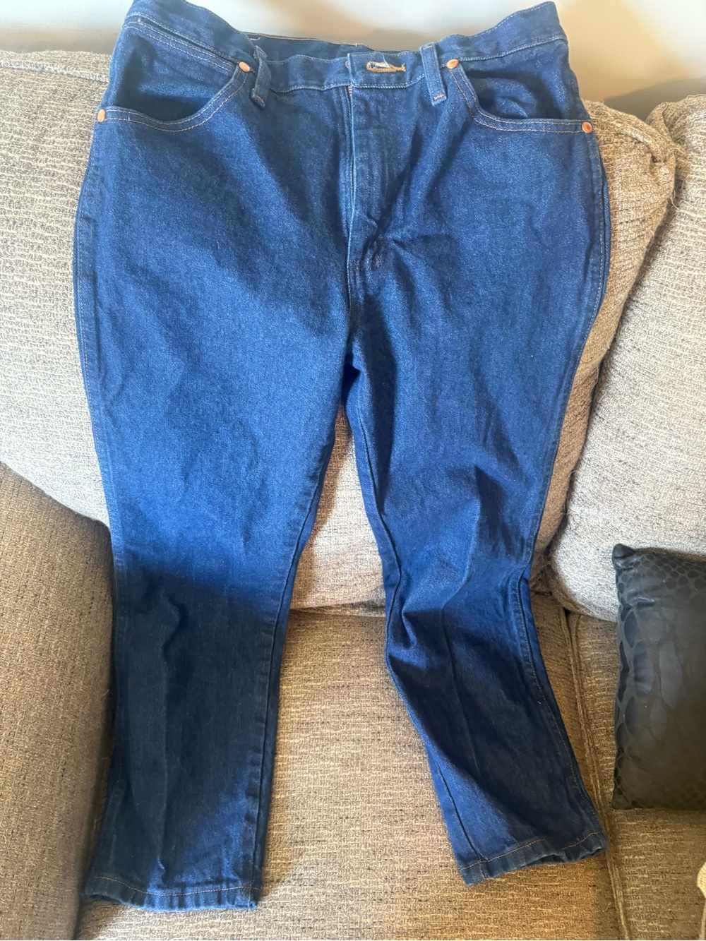 Wrangler Men's Indigo Straight-Leg Jeans